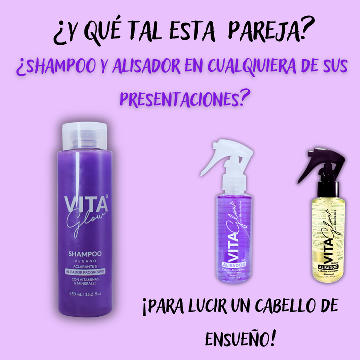 COMBO SHAMPOO VEGANO MÁS ALISADOR