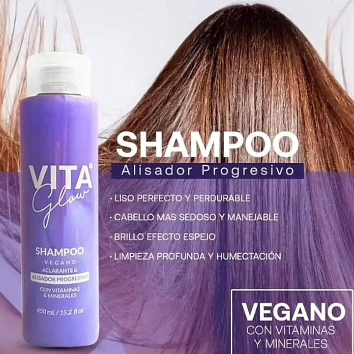 COMBO SHAMPOO VEGANO MÁS ALISADOR